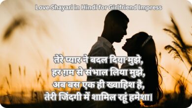 Love Shayari in Hindi for Girlfriend Impress