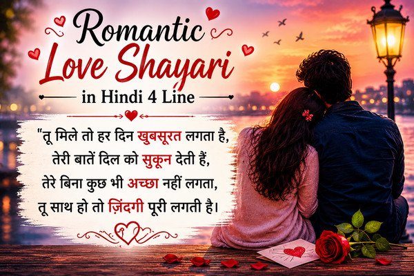 Romantic Love Shayari in Hindi: दिल को छू जाने वाली शायरी का बेहतरीन कलेक्शन 3 hindi love shayari in hindi