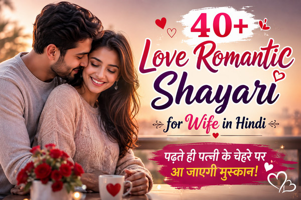 Love Romantic Shayari for Wife in Hindi